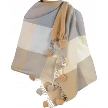 Šála Agrafka šála béžová 200 cm - dámská