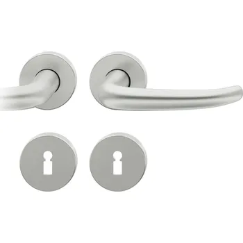 Dveřní kování Kování FSB 72 1023 objektové Eloxovaný hliník, klika / klika, Obyčejný klíč, Levé provedení