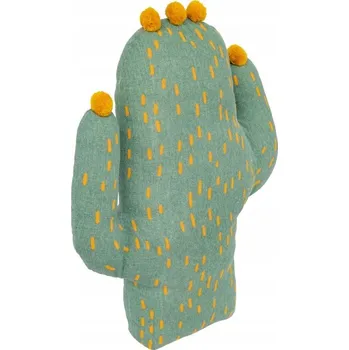 Polštář POLŠTÁŘ KAKTUS POLYESTER 46X58X8 CM ZELENÝ DO DĚTSKÉHO POKOJE