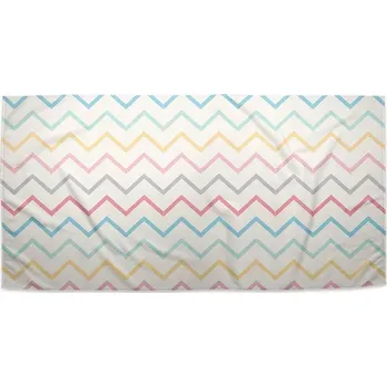 Sablio Ručník Šestibarevné klikyháky - 30x50 cm