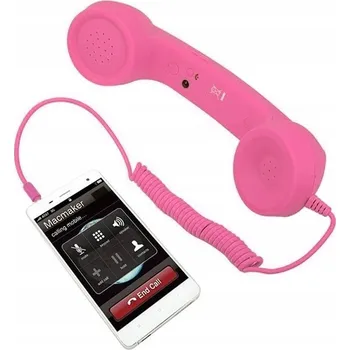 Příslušenství pro čtečku elektronické knihy RETRO SLUCHÁTKO K TELEFONU SMARTPHONE S 3.5MM JACKEM A REGULACÍ HLASITOSTI