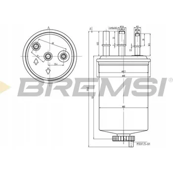 Palivový filtr Bremsi FE0828 Palivový filtr