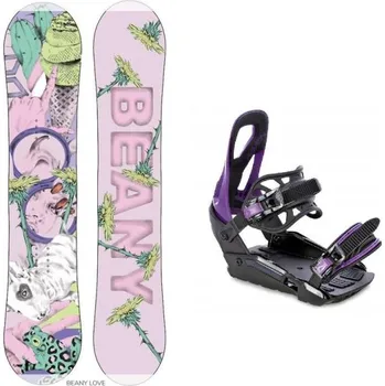 Zimní sport Beany LOVE dívčí snowboard + Raven S230 Black/violet vázání 145 cm + S/M (EU 37-42) + DÁREK + Doprava ZDARMA