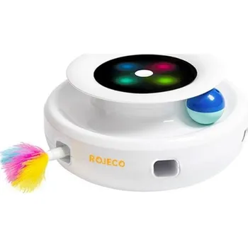 Hračka pro kočku Interaktivní hračka pro kočky ROJECO 2v1 19,8x19,8x9,6cm