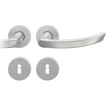 Dveřní kování Kování FSB 72 1119 objektové Eloxovaný hliník, klika / klika, Obyčejný klíč, Levé provedení