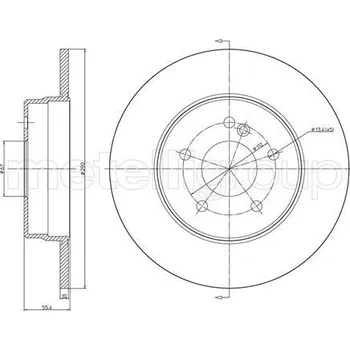 Brzdový kotouč Brzdový kotouč CIFAM (800-485C)