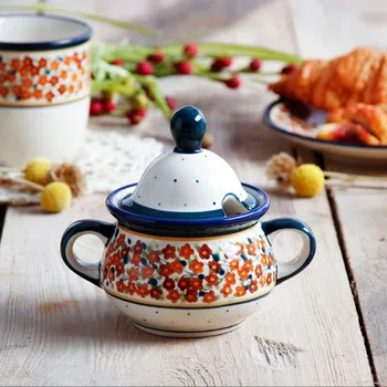 Cukřenka Cukřenka Keramika Boleslaviec 350 ml - dek. DU52 (druhý druh)