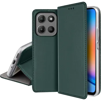 Pouzdro na mobilní telefon Flipové pouzdro KrainaGSM pro Motorola Moto G15 Power, zelené