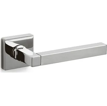 Dveřní kování OLIVARI Time Q Chrom leštěný / chrom matný, Cylindrická vložka