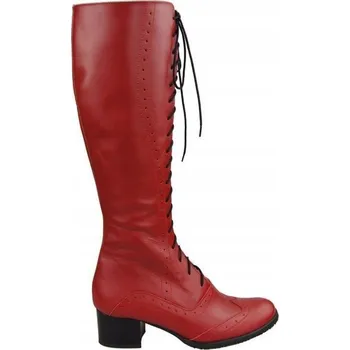 Dámské kozačky Elitabut dámské kozačky ke kolenům na blokovém podpatku, velikost 41