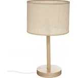 LAMPA STOLNÍ béžová SKANDINÁVSKÁ dřevěná 42 cm