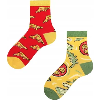 Pánské ponožky Ponožky dětské Todo PIZZA PARTY Kids sýr, olivy, rajče velikost 23-26