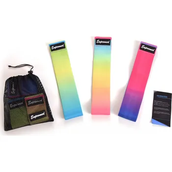 Posilovací gumy 76 cm set - 3 kusy RAINBOW