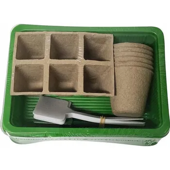 Obraz SADA VÍCEKVĚTINÁČ MINISKLENÍK PODNOS PRO VÝSEV ROZMETADLO 12 BUNĚK