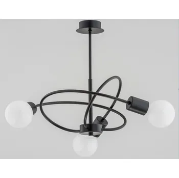 STROPNÍ SVÍTIDLO PULVERIT 3X60W E27 ČERNÝ/ 28243