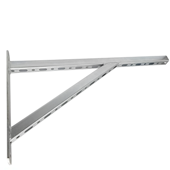 Držák na polici Nástěnná konzola s podpěrou 500 mm, pozinkovaná