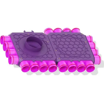 Vzduchotechnické potrubí Rozdělovač jednostranný jednřadý 20x75/160 (4+8+4+4), MAX-VENT