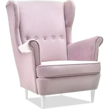 Křeslo MPT Křeslo ušák Malmo - fialkový velur Cenová skupina: Odstín dřeva nožičky