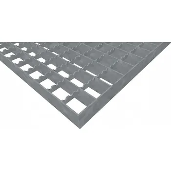 Terasové prkno Podlahové rošty PR-33/33-30/2 - ocel-černá - protiskluz S3 - 700x1000