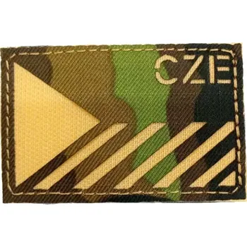 Nášivka Nášivka Laser Cut - Česká vlajka 8x5cm (CZE) - vz.95/písková
