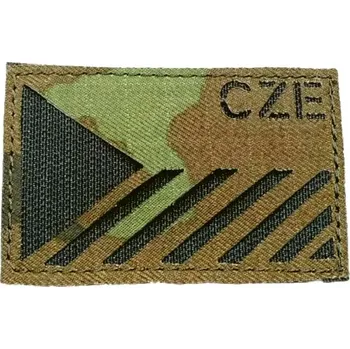 Nášivka Nášivka Laser Cut - Česká vlajka 8x5cm (CZE) - vz.95/černá