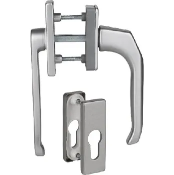 Okenní klika Sada balkónových klik a rozet Südmetall Gabi square s nízkou klikou bílá