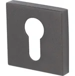 Čtvercová rozeta Südmetall Basic pro vložku Černá ocel