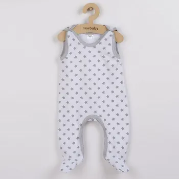 Dupačky Kojenecké dupačky New Baby Classic II šedé s hvězdičkami - 62 (3-6m)