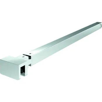 Stabilizační tyč SQUARE chrom, zeď/sklo, polohovatelná Levé provedení