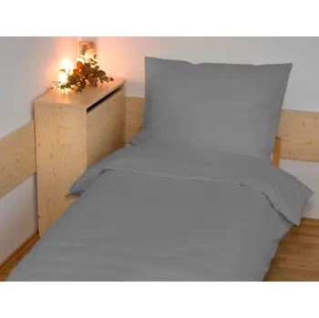 Povlečení Brotex Povlečení francouzské bavlna UNI 220x200,70x90 antracit