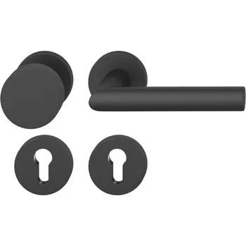 Dveřní kování Kování FSB 12 1076 černá ASL klika / koule, Cylindrická vložka