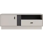 TV stolek se zásuvkou a policemi do obývacího pokoje Allmo - Meblar Kašmír / Antracit 125x45 cm