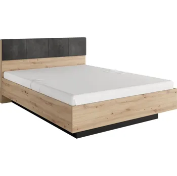 Postel Dvoulůžková postel do ložnice Tally - Meble Laski Dub Artisan / Antracit 163.2x104 cm