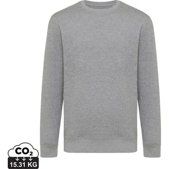 Pánská mikina Lehká mikina IQONIQ Etosha z recykl. bavlny - Light Heather Anthracite / XXXL