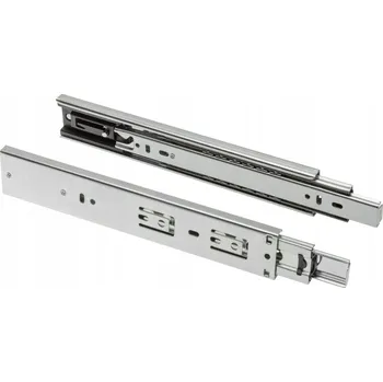 Nábytkové kování Kuličková pojezdová lišta H45 GTV pro zásuvky 450 mm plný výsuv nosnost 35 kg s dotahem