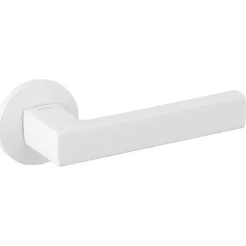 Dveřní kování OLIVARI Planet B nízká rozeta Bílá matná, Cylindrická vložka