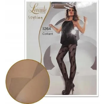 Dámské punčochy Vzorované punčocháče Levante 40 denier vel. 4/XL