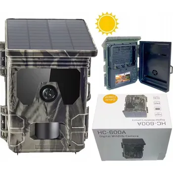 Bezpečnostní kamera FOTOPAST / KAMERA DO SLEDOVÁNÍ ZVĚŘE SE SOLÁRNÍM PANELEM IP65 120° FULL HD INFRAČERVENÁ