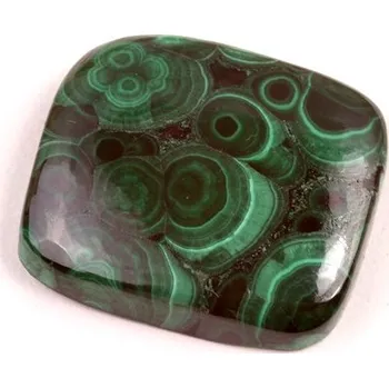 Přírodní kámen Kabošon Malachite č.7284 (24x21x6mm)