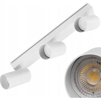Stropní svítidlo Lumiled bílé 3xGU10 nastavitelné hliníkové moderní