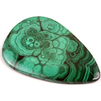 Přírodní kámen Kabošon Malachite č.7275 (57x39x5mm)