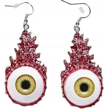 Náušnice NÁUŠNICE na Halloween OČI oční bulvy STRAŠIDELNÉ