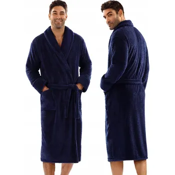 Dámský župan Dkaren pánský župan Froté ke kolenům velikost XXL