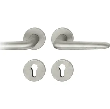 Dveřní kování Kování FSB 12 1292 ASL Pure Aluminium Cylindrická vložka, klika / klika