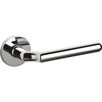 Dveřní kování OLIVARI Virgola nízká rozeta Chrom leštěný, Cylindrická vložka