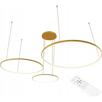 Lustr závěsné stropní svítidlo RING LED 20 40 60 cm 3000-6500K 77W zlatý