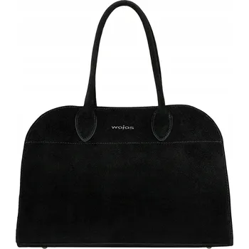 Kabelka Wojas kabelka z pravé kůže černá