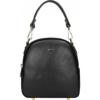 Kabelka Wojas kabelka z pravé kůže černá