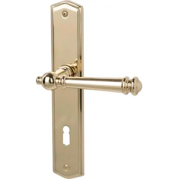 Dveřní kování Štítkové kování Südmetall Mount Everest-LS, Variostar klika / klika, Cylindrická vložka, Černá vzhled