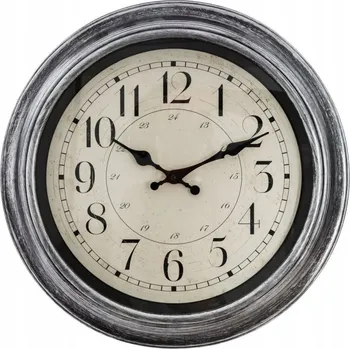 Hodiny ZEĎNÍ HODINY RETRO šedé elegantní STYLOVÉ 39 cm